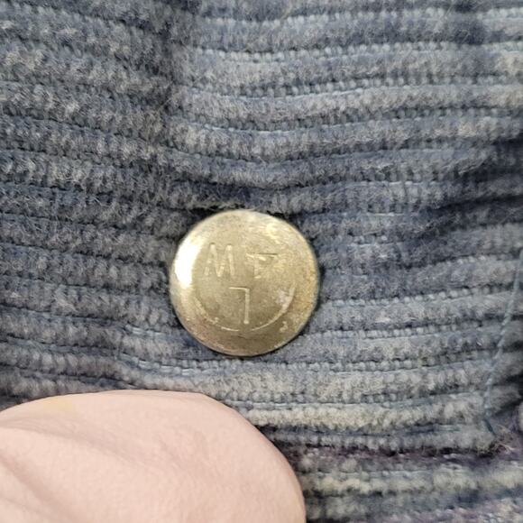 Vintage 70s Wrangler Bootcut Corduroy Pants 27x31 Faded Blue - Picture 9 of 16